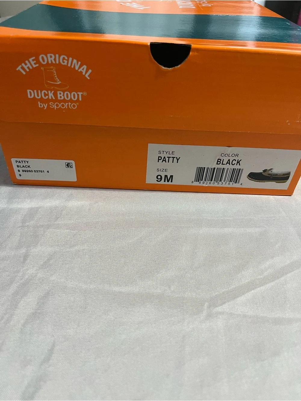 Sporto Black and Brown Women's Duck-Style Slip-On Boots Size 9 New in Box